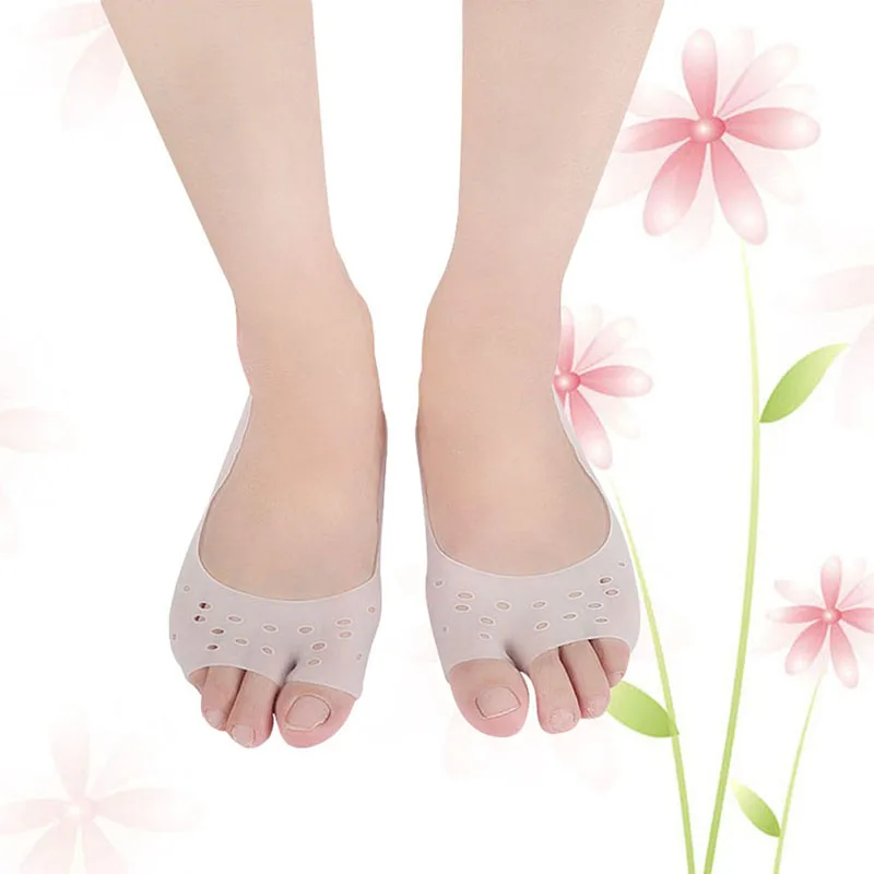 

1 Pair 2020 New Of Open Toe SEBS Material Invisible Shallow Mouth Slip Breathable Casual Moisturizing Socks anti-split Socks