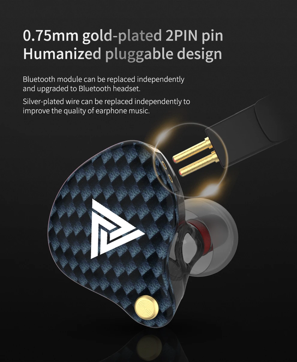 Оригинальные QKZ VK4 красочные DD наушники вкладыши гарнитура HIFI бас шумоподавления наушники с микрофоном заменены кабель наушников