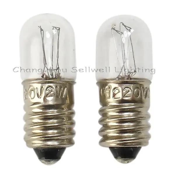 Идеально! 1000 шт./партия миниатюрные лампы E10 T10x28 220 В 2 Вт A159|miniature lamp bulbs|lamp bulbminiature |