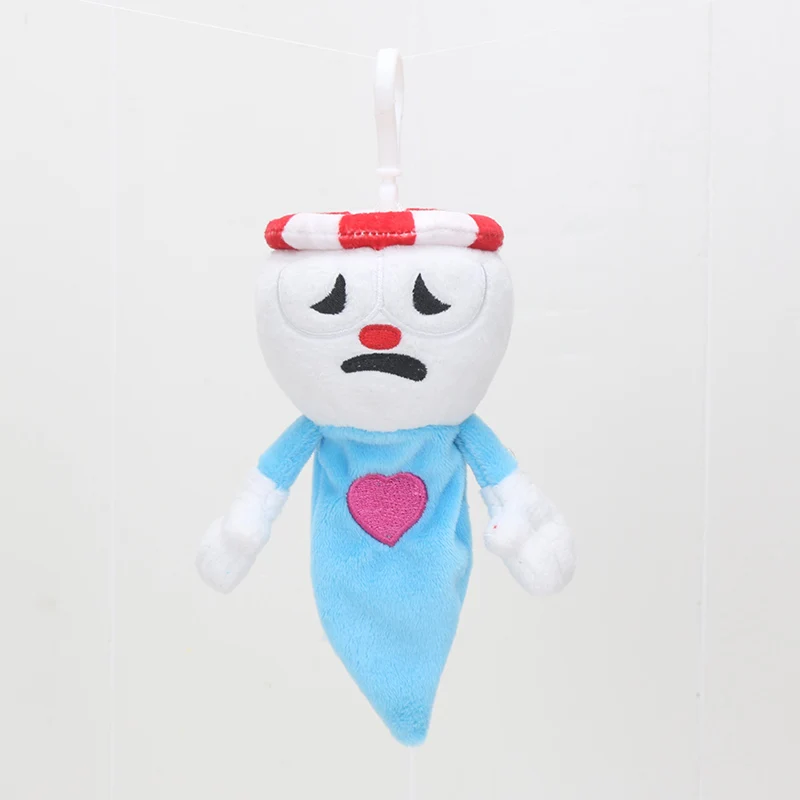 Chalice keychain Видео игра Cuphead плюшевый Mugman Boss the Devil легендарная чаша Мягкая Плюшевая Кукла игрушки детские подарки - Цвет: Chalice keychain