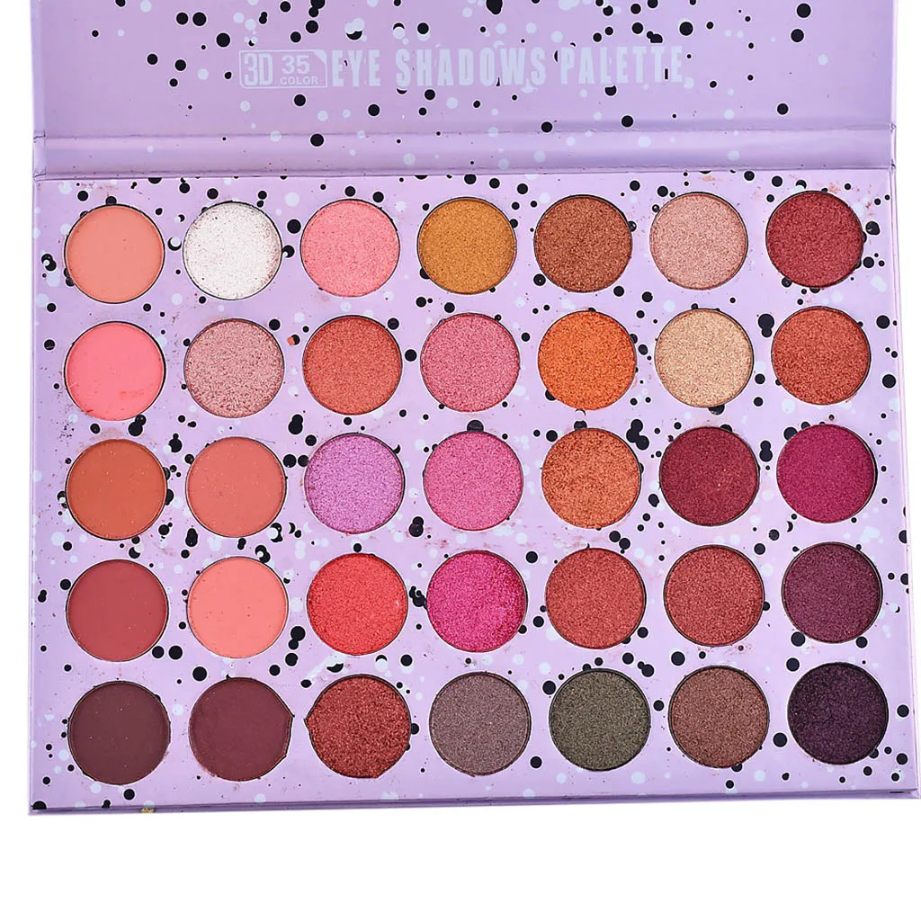 Блестящие тени для век палитра теней матовые косметический макияж косметика
