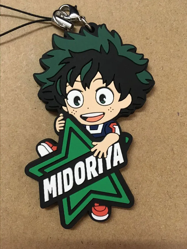 My Hero Academy японское аниме фигурка бакуго кацуки OCHACO URARAKA Todoroki Shoto резиновые подвески для мобильного телефона/брелок/ремешок