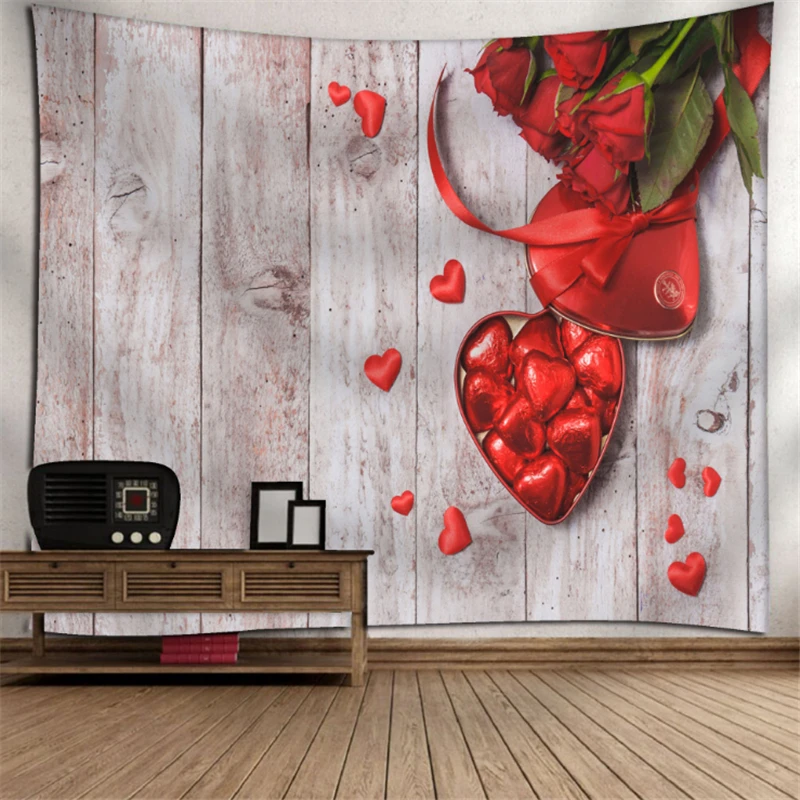 Большой Декор в виде цветка розы гобелен настенный подвешиваемый День Святого