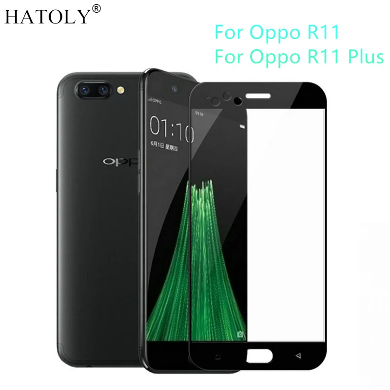Закаленное стекло HATOLY Oppo R11 / Plus твердость 9H Защитная пленка для экрана 3D