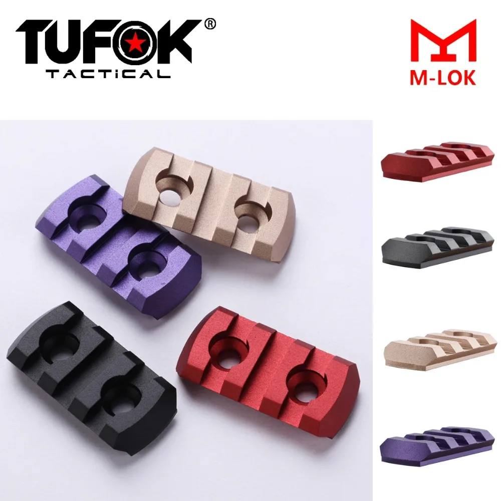 TuFok M lok 3 слота рельсовая секция Mlok Picatinny рельсовый адаптер сверхнизкий профиль