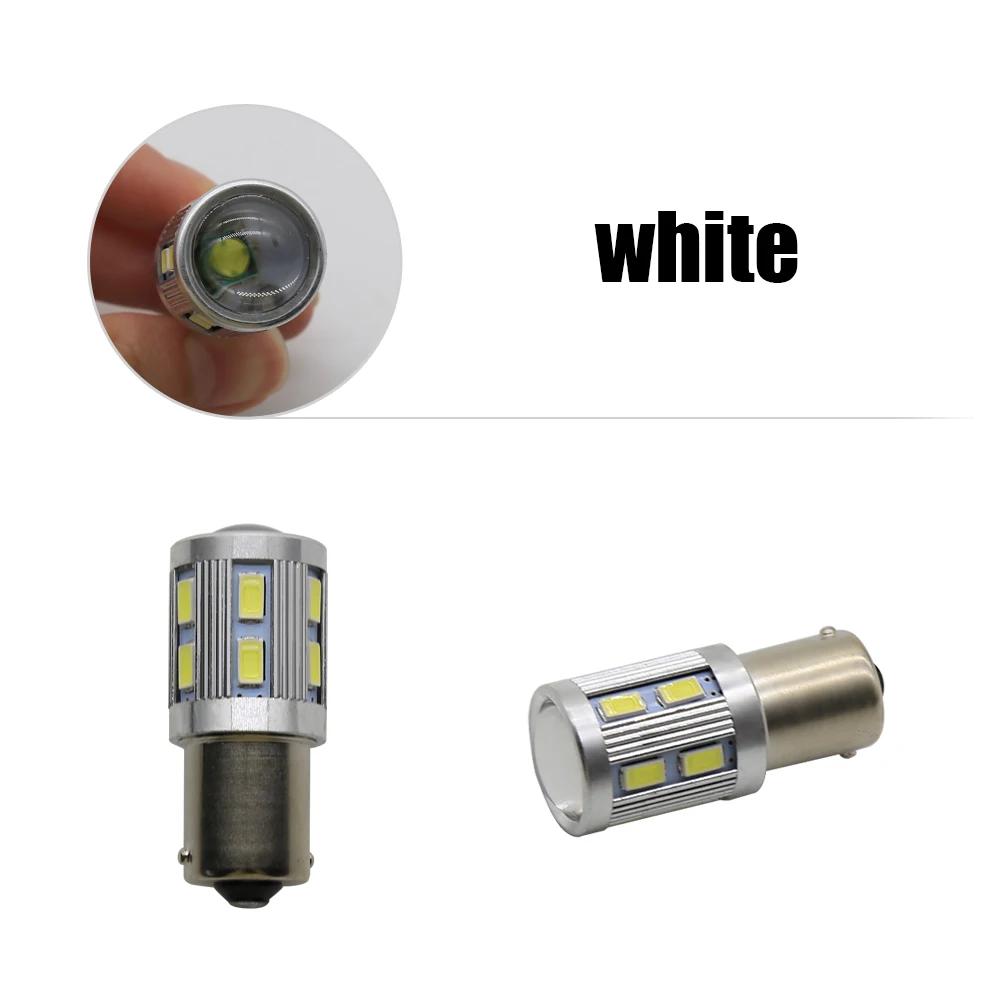10 шт. 1156 BA15S P21W Автомобильные стоп-сигналы 5630 12SMD 1157 BAY15D светодиодный ные лампы