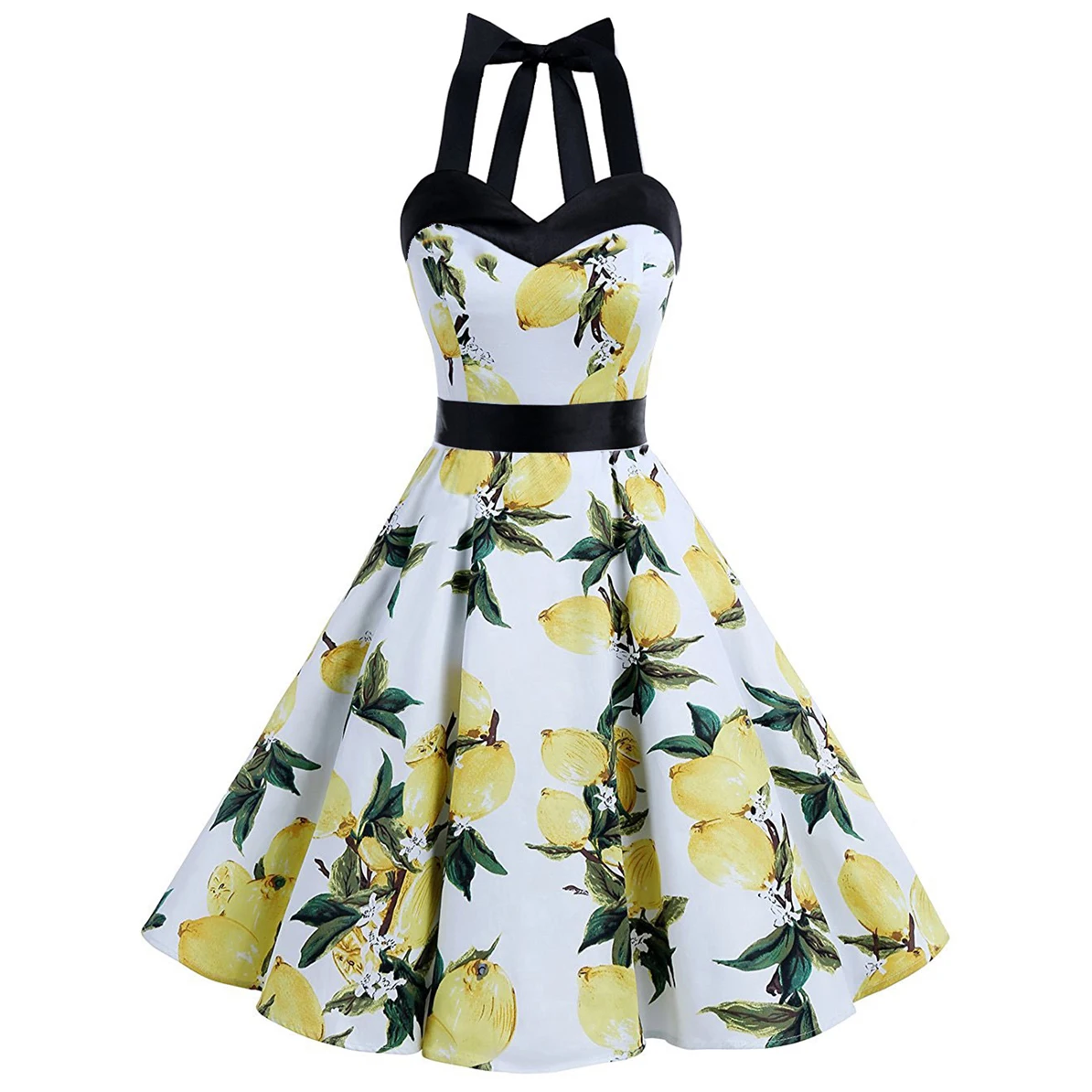 2018 летние Женская одежда фруктов и цветов по оптовой цене с принтом Винтаж платье