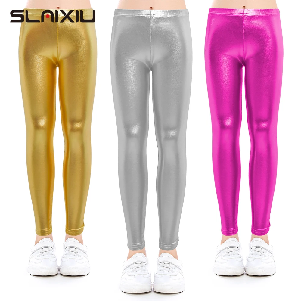 SLAIXIU/Летние леггинсы для девочек дети середине эластичные узкие полный карандаш