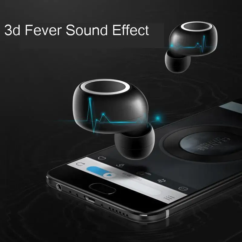 Желе расческа отпечатков пальцев Touch Bluetooth гарнитура 5,0 HD стерео беспроводные наушники спортивные наушники с Bluetooth с зарядным устройством