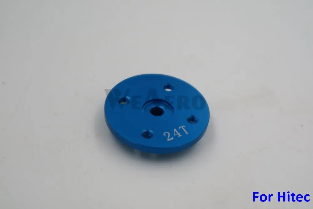 

CNC Aluminum Alloy 24T Servo Plate Blue Color for Hitec Series Servo