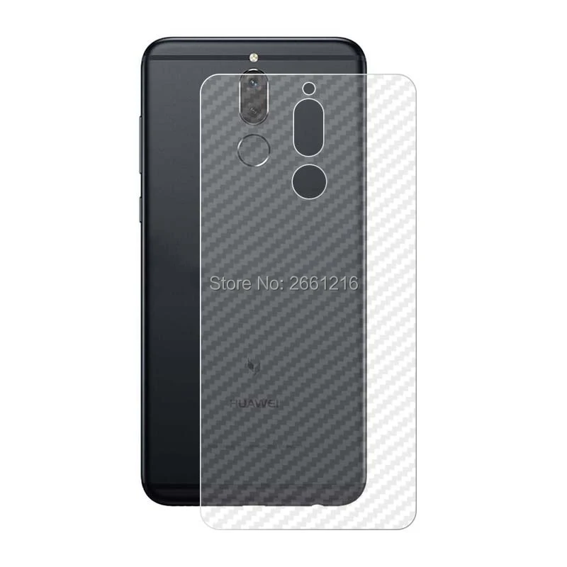 3 шт. для Huawei Mate 10 Lite/Honor 9i/Nova 2i 3D нескользящий черный углерод волокно задняя пленка протектор экрана Защитная Наклейка