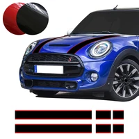 car hood trunk engine cover rear line vinyl decal bonnet stripe stickers for mini cooper f55 f56 r56 r57 car styling accessories