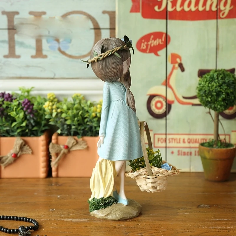 Фигурки ангелов в сельском стиле 2 шт./компл. украшения для дома модные куклы