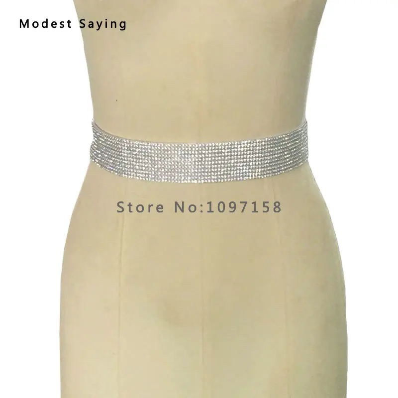 Очаровательные серебряные блестящие хрустальные свадебные Ремни с бисером 2017