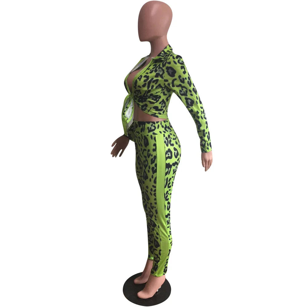 Неоновый зеленый комплект из двух предметов одежды Юбка 2019 летний костюм для