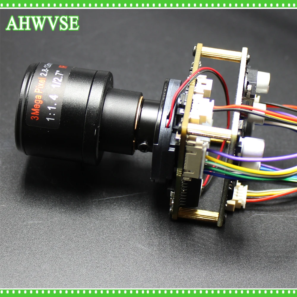 Фото Плата модуля ip-камеры AHWVSE объектив 2 8-12 мм 1920*1080P 720P 960P HD POE с кабелем LAN ONVIF P2P |