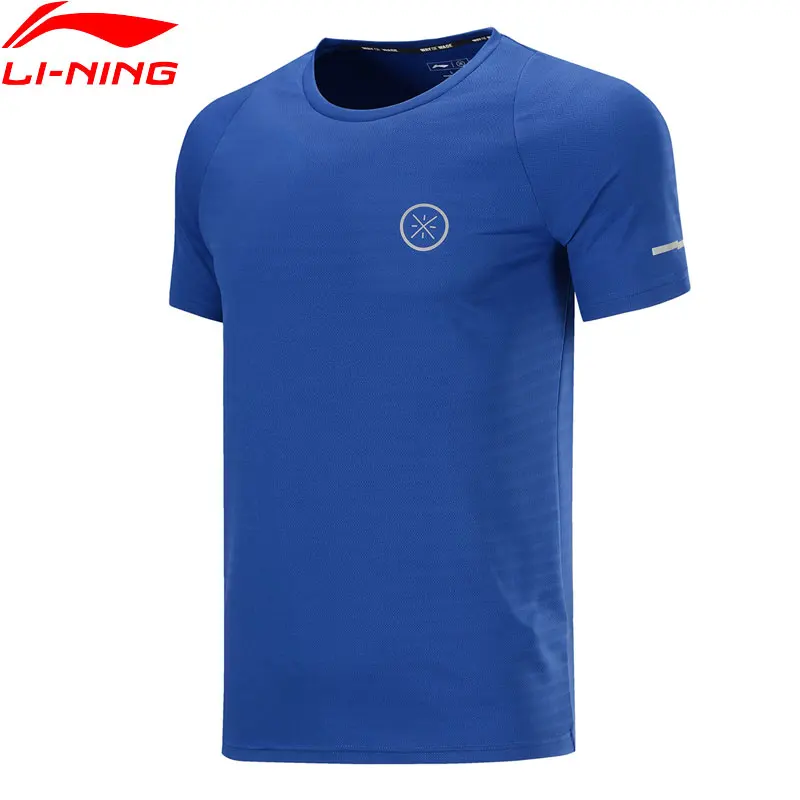 Мужская футболка из 100% полиэстера Li-Ning Спортивная Приталенная дышащего