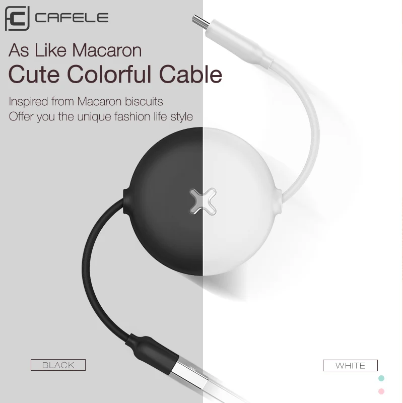 Кабель Cafele USB C для Xiaomi 8 Mi A1 A2 кабель Type Huawei P20 P10 Mate 10 Type-C 100 см | Мобильные телефоны и