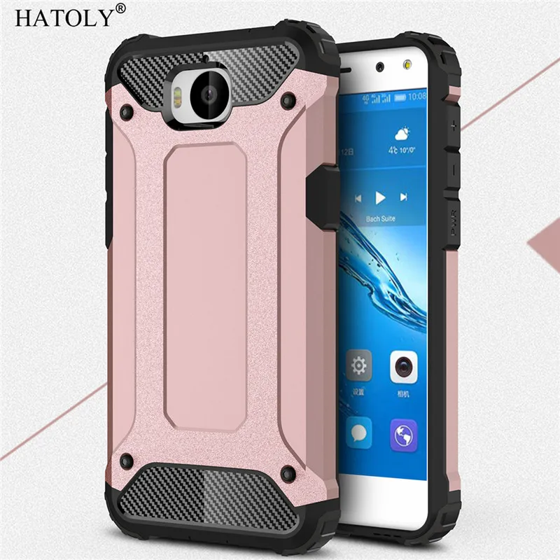 For Cover Huawei Y5 2017 Case Anti-knock Rugged Armor Hard Silicon Phone Bumper for | Мобильные телефоны и аксессуары