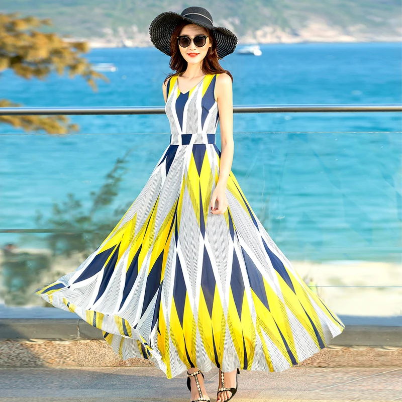 Элегантные женские туфли высокого качества без рукавов длинное платье размера