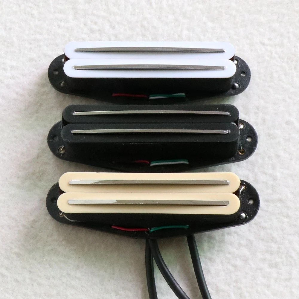 Alnico dual coil rail single electric guitar pickup с плоской Опорной пластиной и 4 шнурами выходной