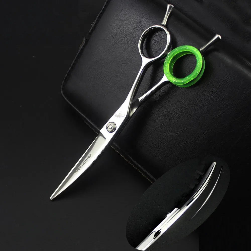 

Freelander 6.0 " Japan 440C willow bending scissors hairdressing scissors for barber or home use