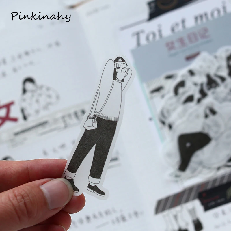 Милая девушка Ежедневная жизнь Дневник Декор Мини Бумага декоративное