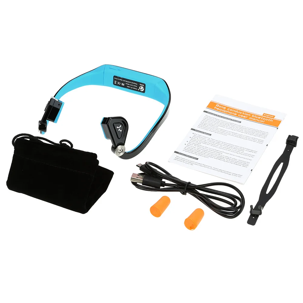 Гарнитура костной проводимости беспроводные наушники Bluetooth 4 1 для спорта на