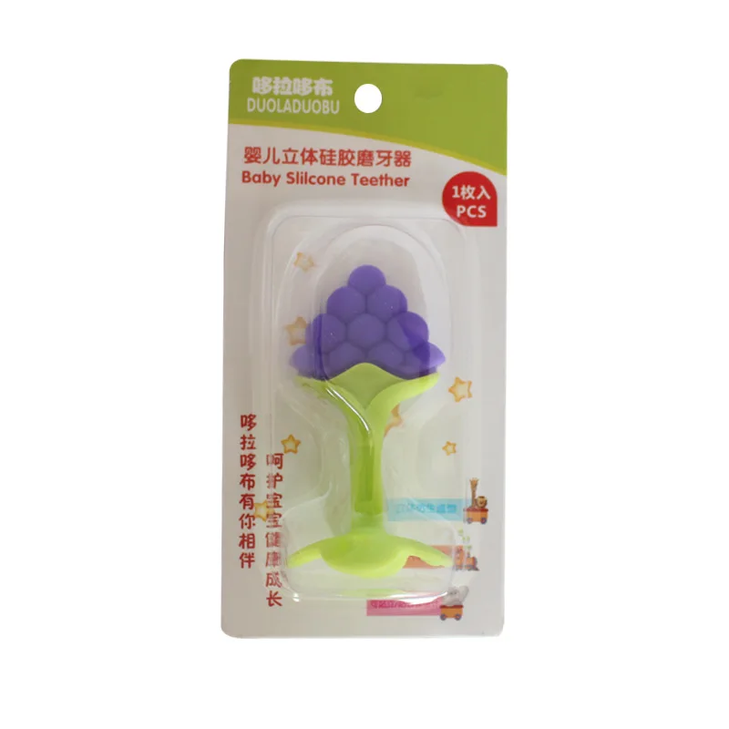 Детские Силиконовые фрукты Форма младенческой Прорезыватель игрушки EnvironmenSafe