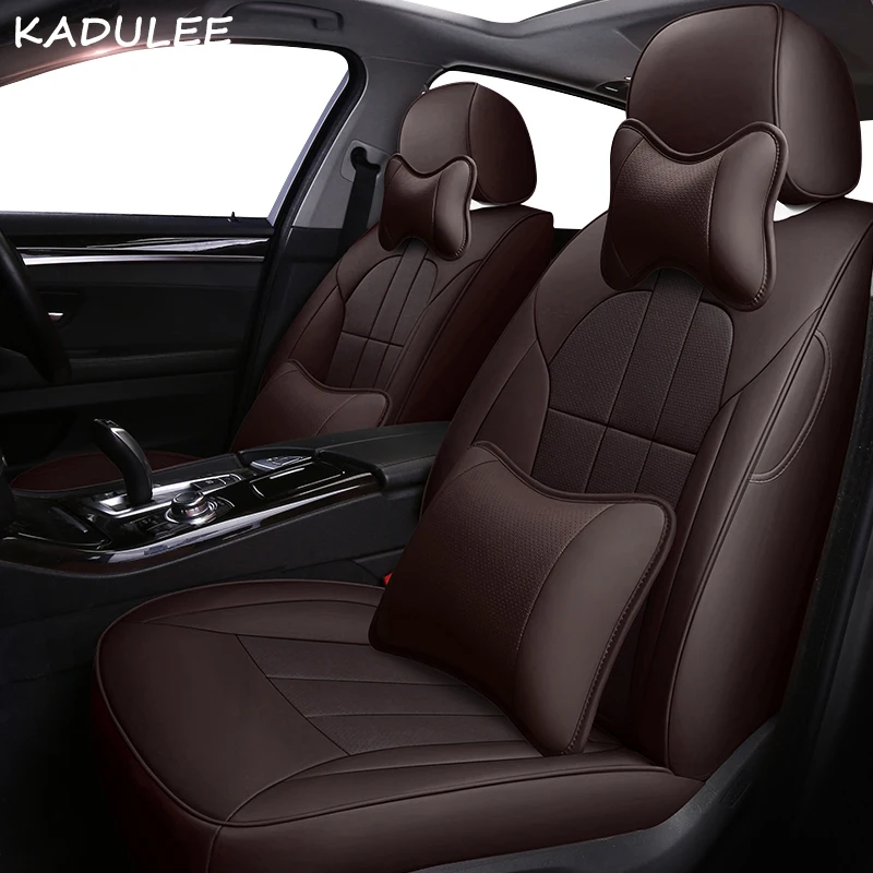 Kadulee кожаный чехол автокресла для Renault Koleos Megane CC Лагуна широта Fluence, Scenic талисман защитное покрытие автомобильного сиденья