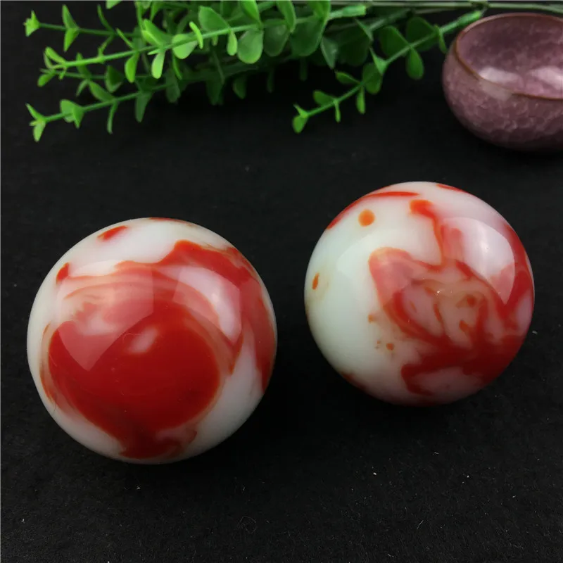 Precio China Tallada A Mano De Oro Seda Jade Colorido Jade Masaje De Balonmano