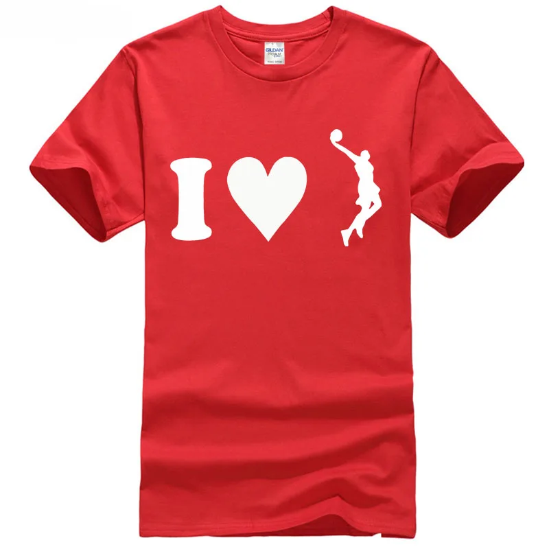 2018 playoff program I love Basketballer player sportser Новые Топы с короткими рукавами футболка S-XXXL