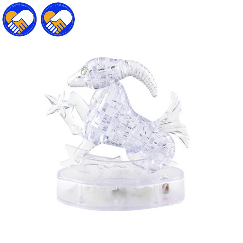 Игрушка мечты 3D Кристалл Головоломка мигающий светодиодный свет 12 созвездий