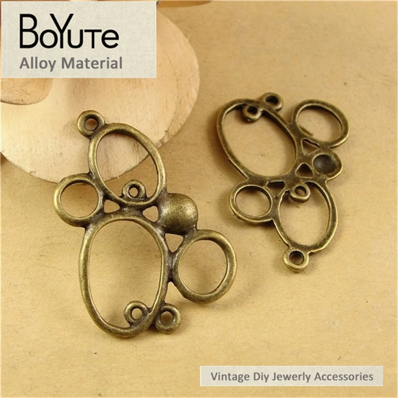 

BoYuTe (60 Pieces/Lot) 22*36MM Antique Bronze Plated Zinc Alloy Materials Connectors Jewelry Accessories Wholesale