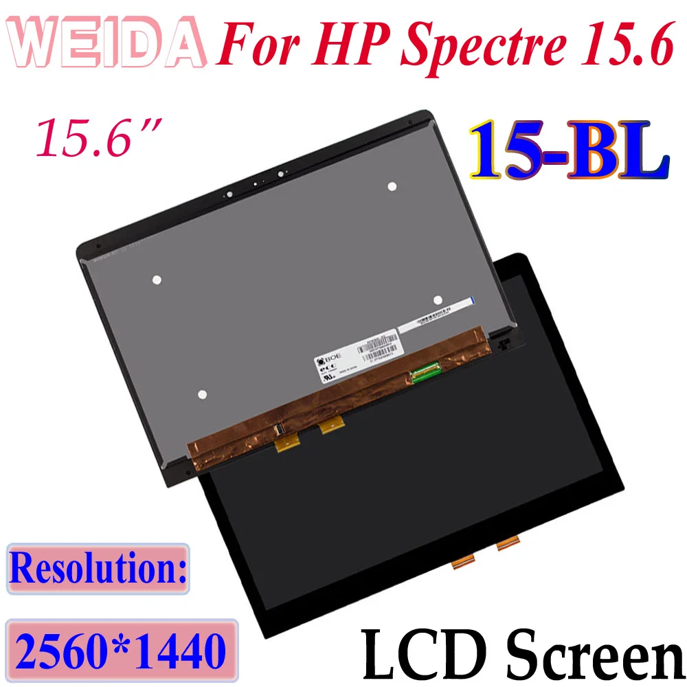 Сенсорный ЖК-дисплей WEIDA 15 6 дюйма для HP Spectre 15-BL 15-bl100ur 15-bl101na с сенсорным экраном в