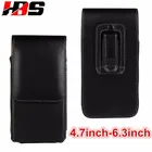 Чехол для телефона Huawei P6 P7 P8 P9 P10 Lite Plus P20 Вертикальная кобура Сумка кожаная спортивная с зажимом для ремня поясная сумка чехол