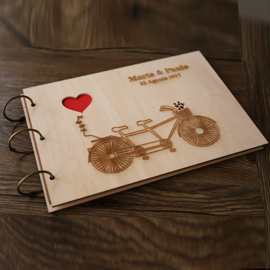 Индивидуальная книга для гостей на свадьбе Love Свадебная Гостевая в деревенском