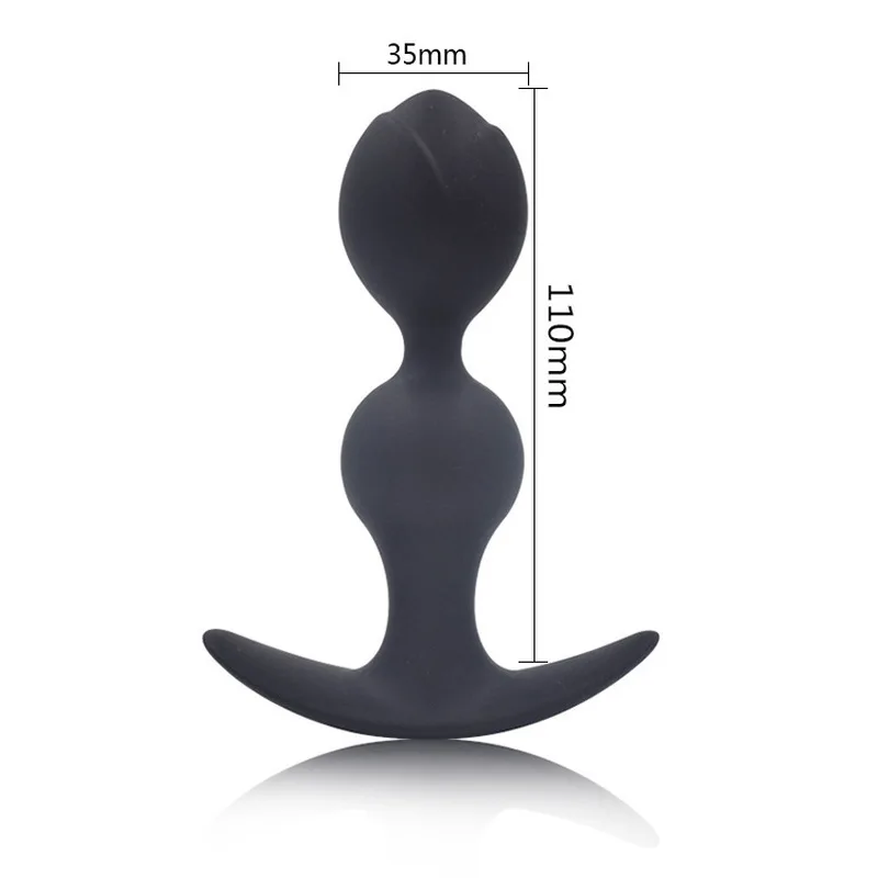 Soft Silicone Anal Plug Toy Pull Bead Anus Prostate Massage Male Masturbation Adult Sex Product Erotic Butt Plugs | Красота и