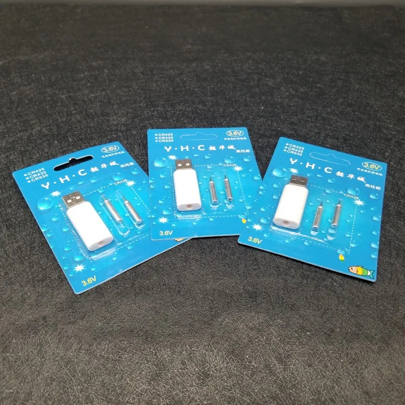 1 комплект USB для рыболовных поплавков перезаряжаемый CR425 аккумулятор подходит для использования с USB костюмы для различных зарядных устройств A12