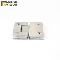solid 304 stainless steel bathroom folder bathroom glass clamp hinge180 degreeshardware for bidirectional open glass door