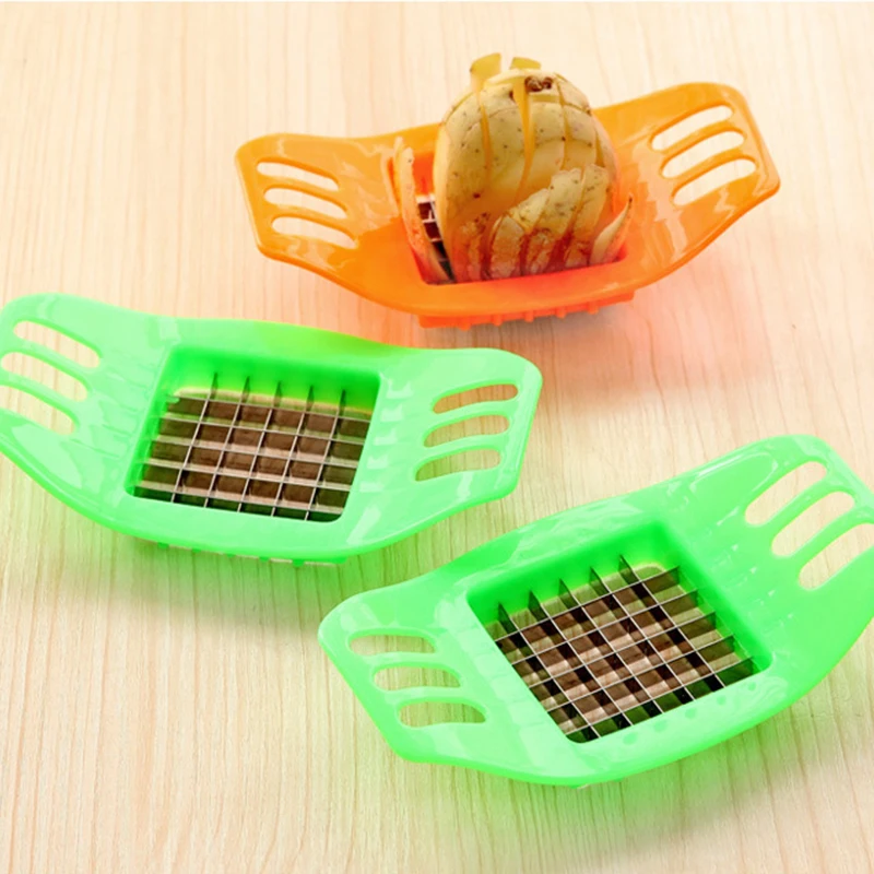 1 шт. овощерезка из нержавеющей стали ручная картофель фри измельчитель фруктов