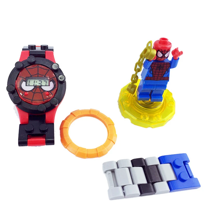 Legoingly Мстители строительные блоки часы ninjagoo чудесные супергерои фигурки кирпичи