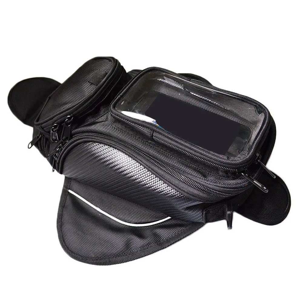 

Motorcycle Oil Fuel Tank Bag Magnetic Saddle Bag Transparent for Phone GPS