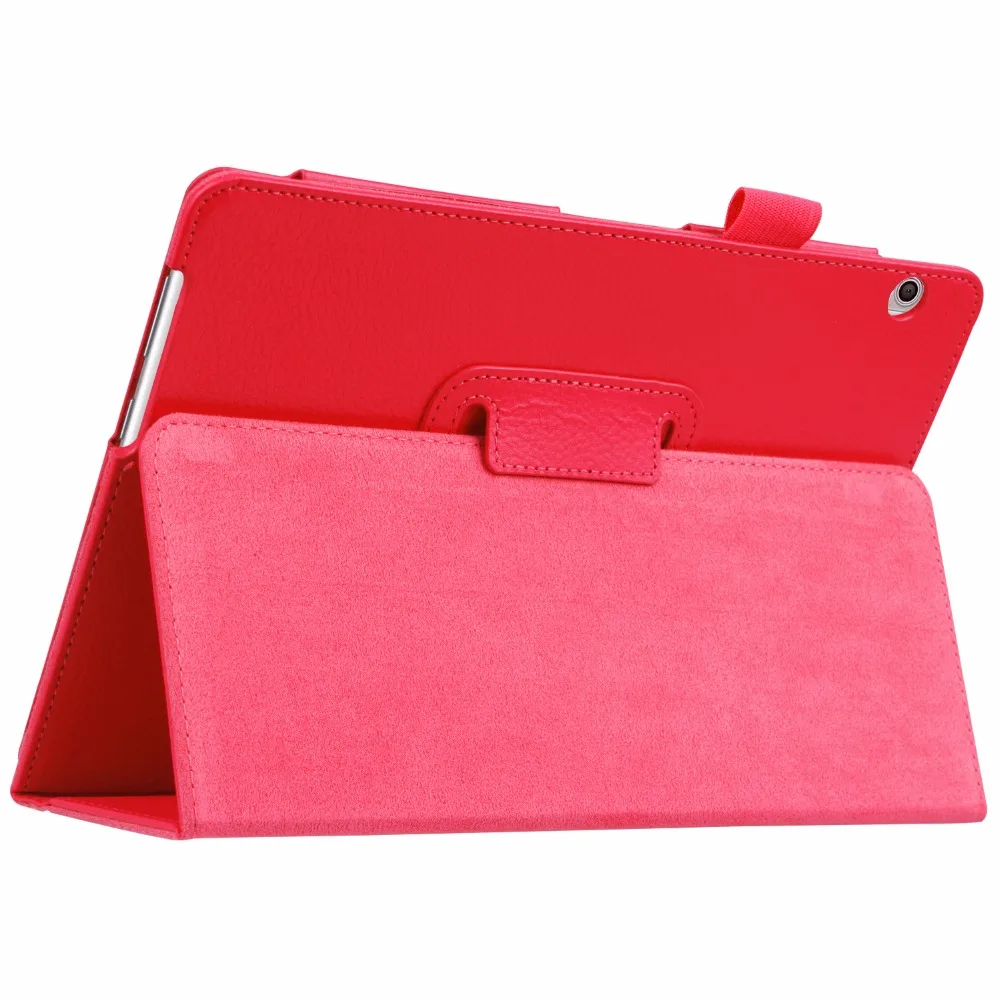 Красный Для huawei Mediapad T5 10 чехол AGS2-W09/L09/L03/W19 10," дюймовый ультра тонкий складной чехол-подставка для почтовый ящик 5 Funda Tablet Shell - Цвет: Красный