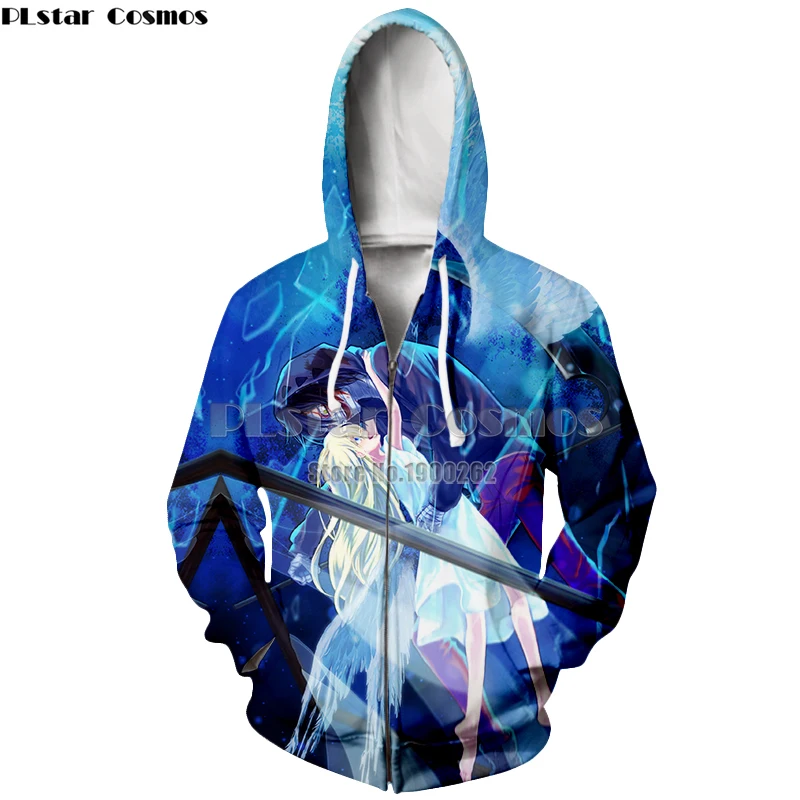 PLstar Cosmos бренд Angels of Death Аниме стиль мультфильм печати толстовки мужские женские толстовки на молнии Большие размеры XS-7XL