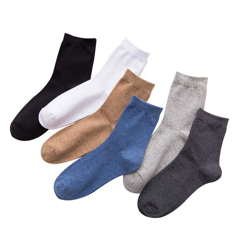 Высококачественные мужские носки хлопковые классические дышащие сетчатые