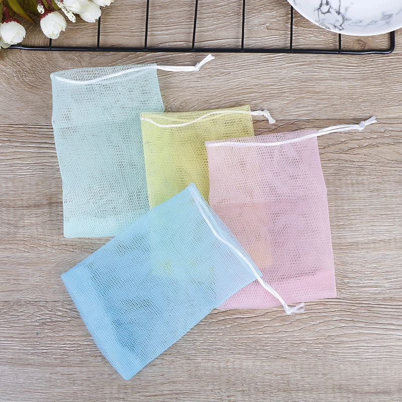 5 шт./лот сетчатый мешок для мыла сетчатая сетка висячие Сумки ванной очищающие