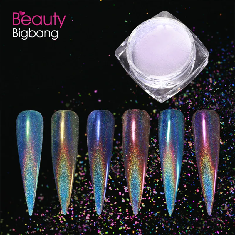 Блеск для ногтей BeautyBigBang 0 2 г блестящий перламутровый пигмент в виде русалки