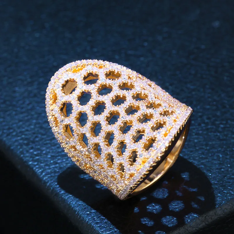 OCESRIO лакомство CZ Большие кольца для Для женщин AAA циркония микро проложить