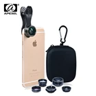 Оптический фотообъектив APEXEL, объектив рыбий глаз, широкоугольный макрообъектив, фильтр CPL, объектив для камеры телефона, объектив с зажимом для iPhone, всех смартфонов